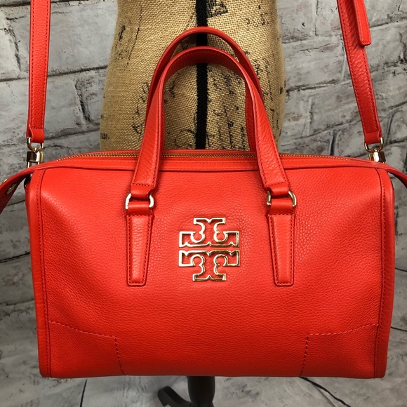 Tory Burch Handbags - Tory Burch “rare” Poppy Red Britten Satchel